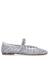Casadei Lace-up Shoes With Embellished Round Toe In Silver