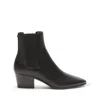 Casadei Beat Leather Ankle Boots - Woman Ankle Boots Black 41 In Black