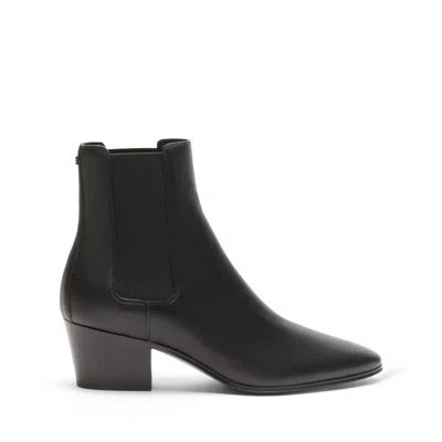 Casadei Beat Leather Ankle Boots - Woman Ankle Boots Black 41