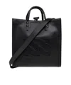 Casadei Beauriva Logo-patch Shopper Bag In Black