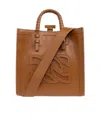 Casadei Baurivage Woven Tote Bag In Brown
