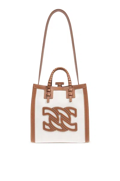 Casadei Beaurivage Mini Shopper Bag In Neutrals