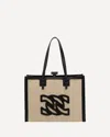 Casadei Rectangular Woven Texture Tote Bags