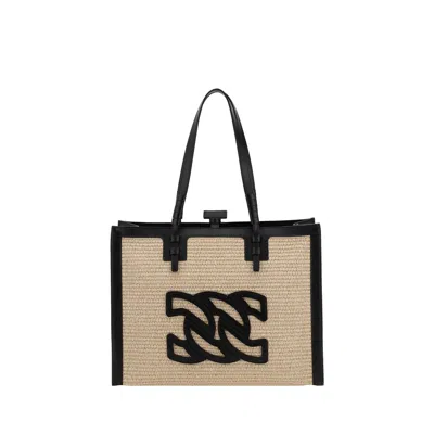 Casadei Beaurivage Tote Bag In Black