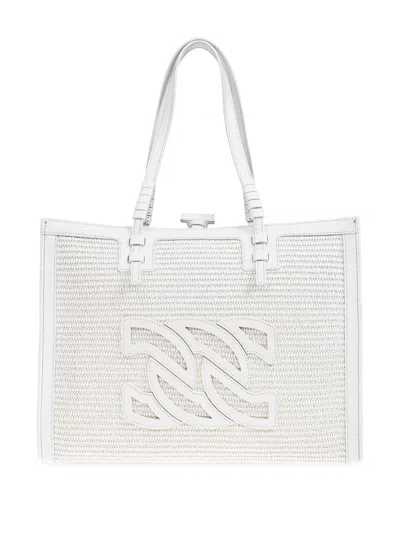 Casadei Beaurivage Tote Bag In White