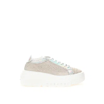 Casadei Eco Leather Women's Trainers In Beige
