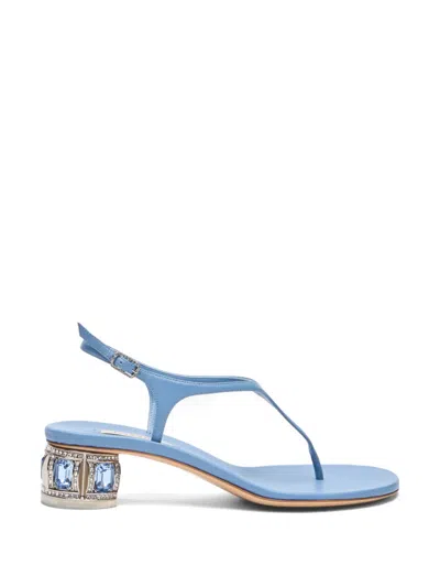 Casadei Belle Epoque Ankle-strap Sandals In Blue
