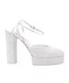 Casadei Betty Citylight 1310mm Platform Pumps In White