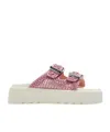 Casadei Birky Ale Flatform Slides In White