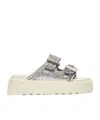Casadei Birky Ale Platform Slides In White