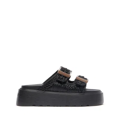 CASADEI CASADEI BIRKY ALE SLIDES - WOMAN FLATS AND LOAFERS BLACK 40