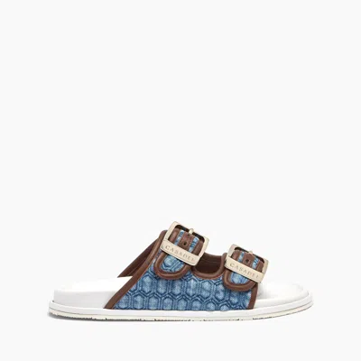 Casadei Birky Denim Flat - Woman Flats And Loafers Denim And Saddle 37