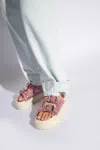 Casadei Birky Ale Flatform Slides In Pink