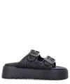 Casadei Black Slip-on Sandals In Black