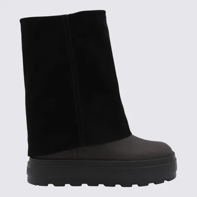 Casadei New Double Face Boots In Black