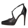 Casadei Black Heel Shoes In Nero Neri E Grigi