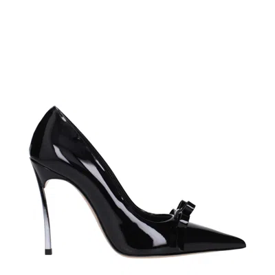Casadei Black Leather Broch