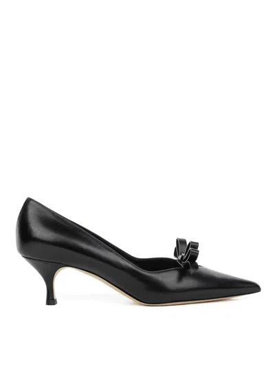 Casadei Black Leather Dollet