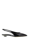 Casadei 'miniblade Tiffany' Black Slingback Ballet Shoes In Patent Leather Woman In Black