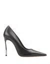 Casadei Sculpted-heel 110mm Leather Pumps In Black