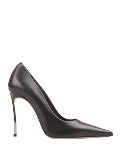 CASADEI BLACK MINORCA BLADE PUMPS