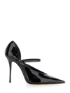 Casadei Scarlet Jolly Patent Leather Pointed Toe Pumps In Black