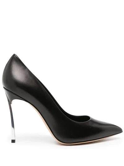 Casadei Blade 110mm Leather Pumps In Black