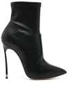 Casadei Blade 130mm Leather Boots In Black