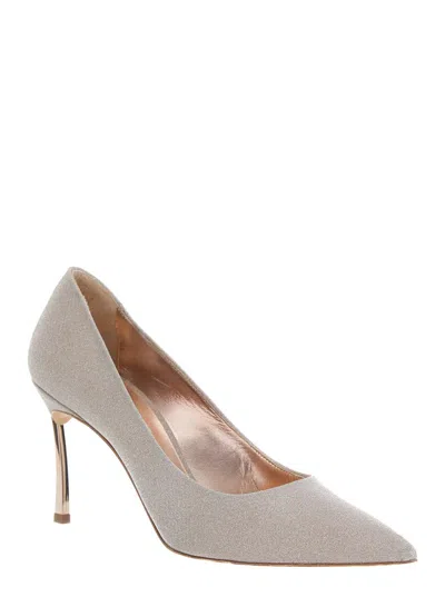 CASADEI 'SOLAR ECLIPSE' PINK PUMPS WITH HIGH STILETTO HEEL IN TECH FABRIC WOMAN