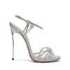 Casadei Blade C+c - Woman Sandals Silver 39.5