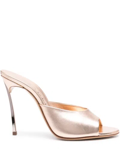 Casadei Blade Flash 10mm Mules In Pink