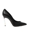 Casadei Sculpted-heel 110mm Leather Pumps In Black