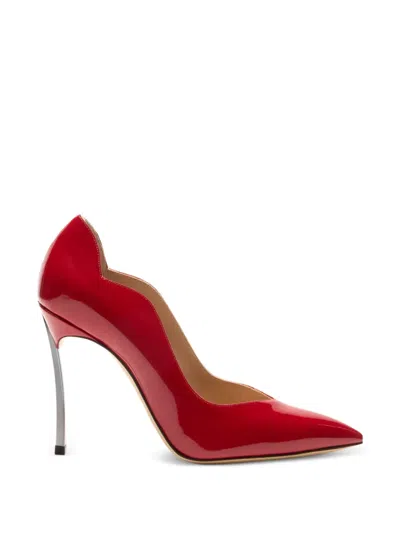Casadei Blade Mylove Pointed-toe Pumps In Red