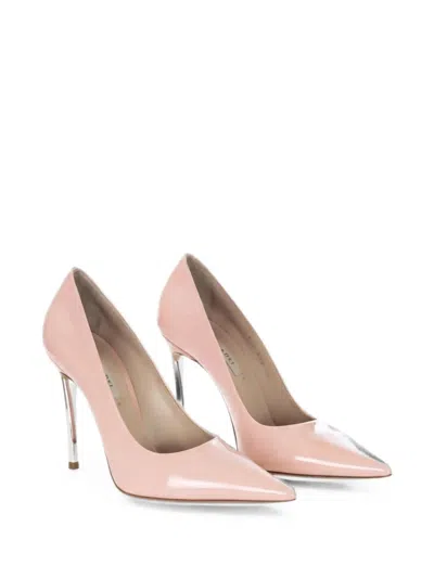 Casadei Blade Patent Leather Heeled Pumps In Pink