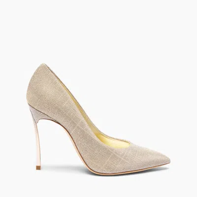 Casadei Blade Pump - Woman Pumps And Slingback Platinum 42.5 In Silver