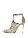 Casadei Blade Python-print Pumps In Gray