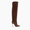 Casadei Blade Reversible Over The Knee - Woman Over The Knee Cacao 36.5