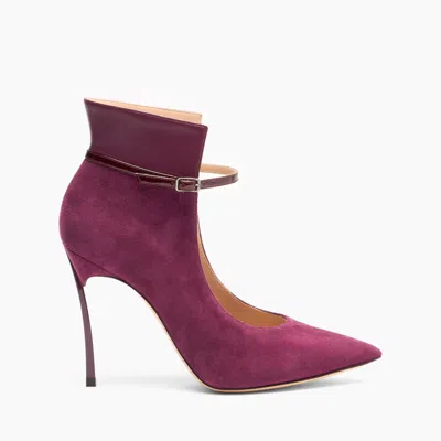 Casadei Blade Suede Pumps - Woman Pumps And Slingback Amarena 40.5