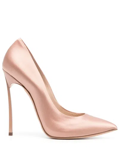 Casadei Blade Twenties 120mm Pumps In Cream