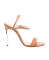 Casadei Blade V Celebrity 110mm Sandals In Pink