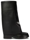 Casadei Woman Boot Black Size 7 Leather In Multi