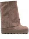 Casadei New Double Face Boot In Beige