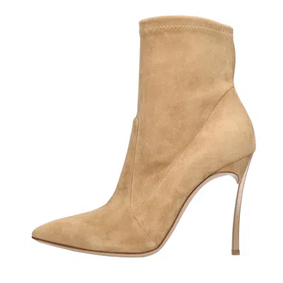 Casadei Boots Beige In Beige Chari