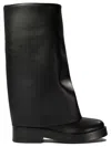 Casadei Woman Boot Black Size 7 Leather In Multi