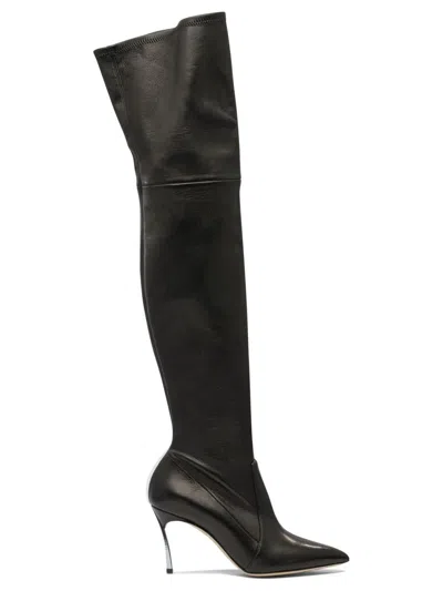 Casadei Boots In Black