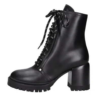 Casadei Boots Black In Nero Neri E Grigi