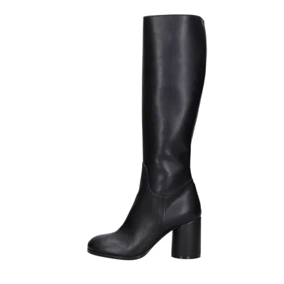 Casadei Boots Black In Nero Neri E Grigi