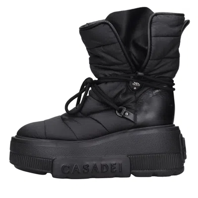 Casadei Boots Black In Nero Neri E Grigi