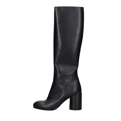 Casadei Boots Black In Nero Neri E Grigi