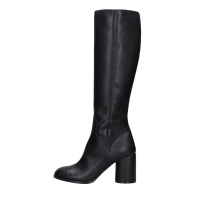 Casadei Boots Black In Nero Neri E Grigi